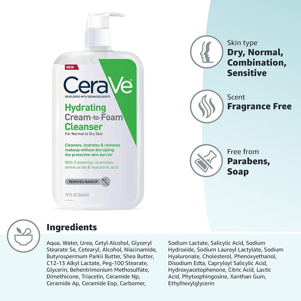 mejores precios cerave hydrating cream to foam cleanser