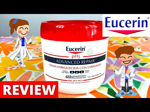 💧¿La Mejor Crema HIDRATANTE CORPORAL para PIELES MUY SECAS?😱EUCERIN pH5 Advanced Repair [Review]