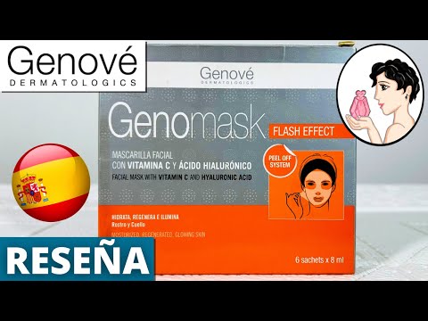 🧡7 SECRETOS de GENOVÉ GENOMASK Flash Effect [Review]✅Mascarilla Facial Vitamina C Ácido Hialurónico