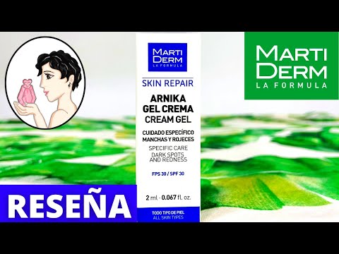 💜MartiDerm ARNIKA Gel Crema SPF 30✅La MEJOR CREMA para HEMATOMAS o MORETONES, MANCHAS y ROJECES