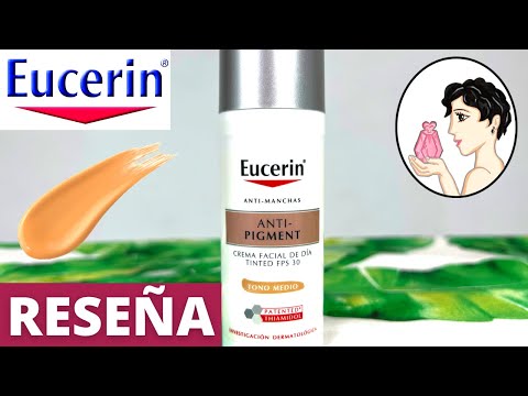 😱EUCERIN Anti - Pigment Crema Facial de Día TINTED Tono Medio FPS 30 [Con COLOR]🤎Crema para MELASMA