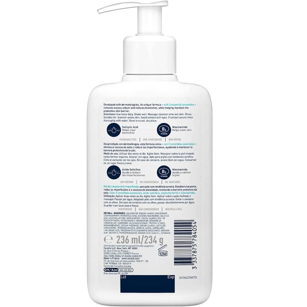 cerave blemish control cleanser precio amazon