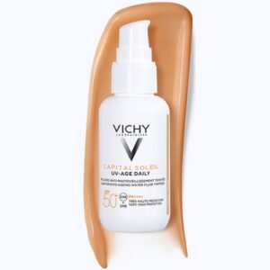 comprar vichy capital soleil uv age daily spf50 con color precio amazon